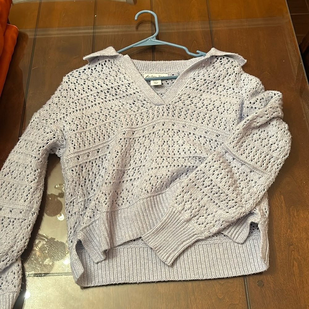 cute sweater blue xs